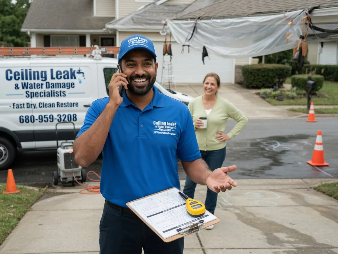 Ceiling Leak Cleanup Mark, IL FAQs